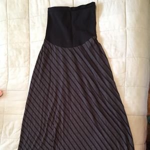 Cotton Maxi skirt with belly panel